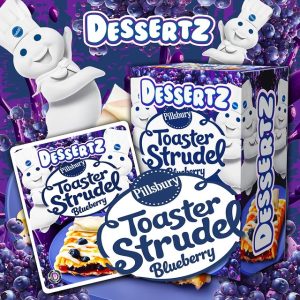 DESSERTZ TOASTER STRUDEL BLUEBERRY DESSERTZ TOASTER STRUDEL BLUEBERRY